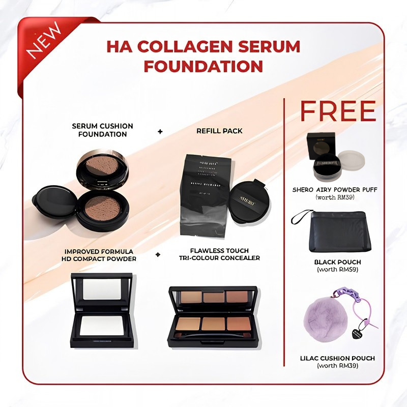 Shero HA Collagen Serum Cushion Foundation