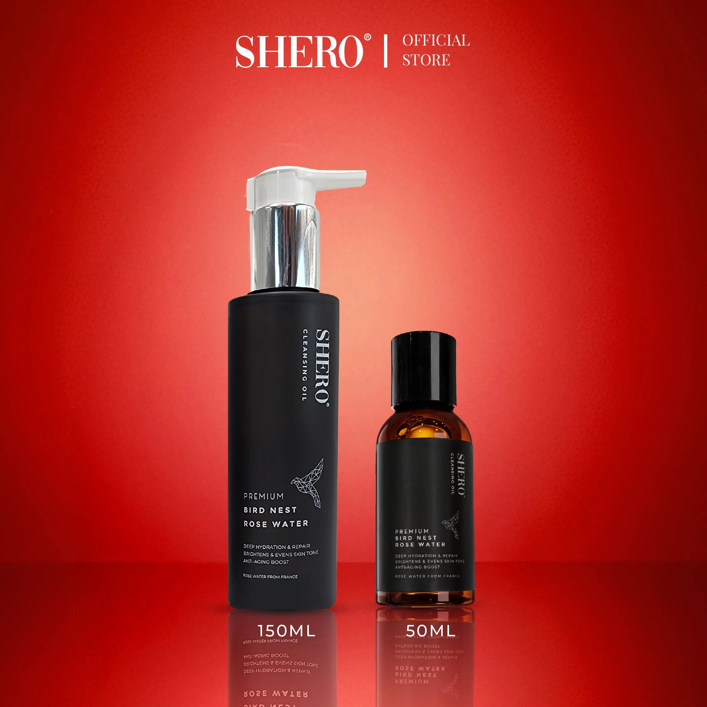 Shero Premium Bird Nest Rose Water Cleansing Oil