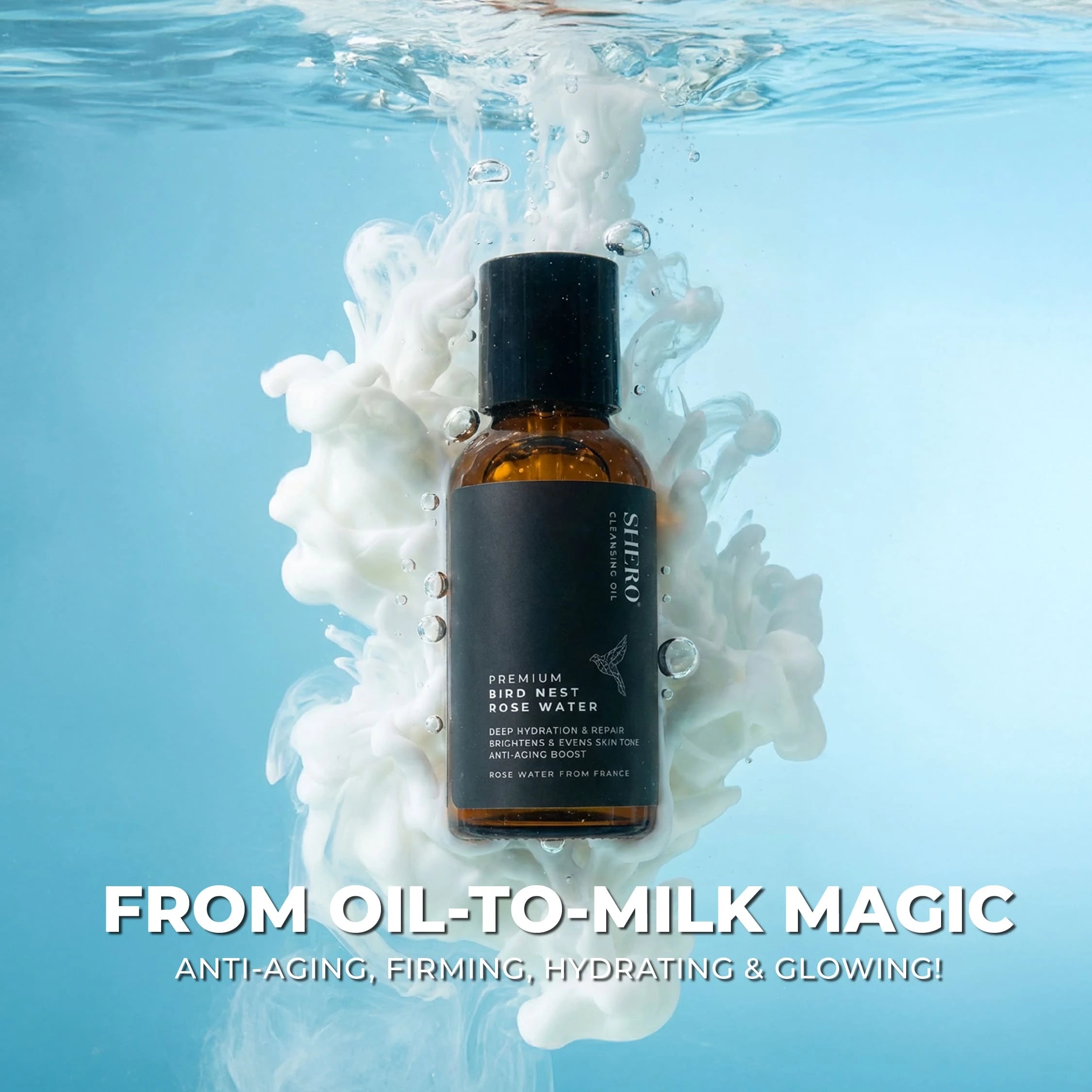 [50ML] Shero Premium Bird Nest Rose Water Cleansing Oil