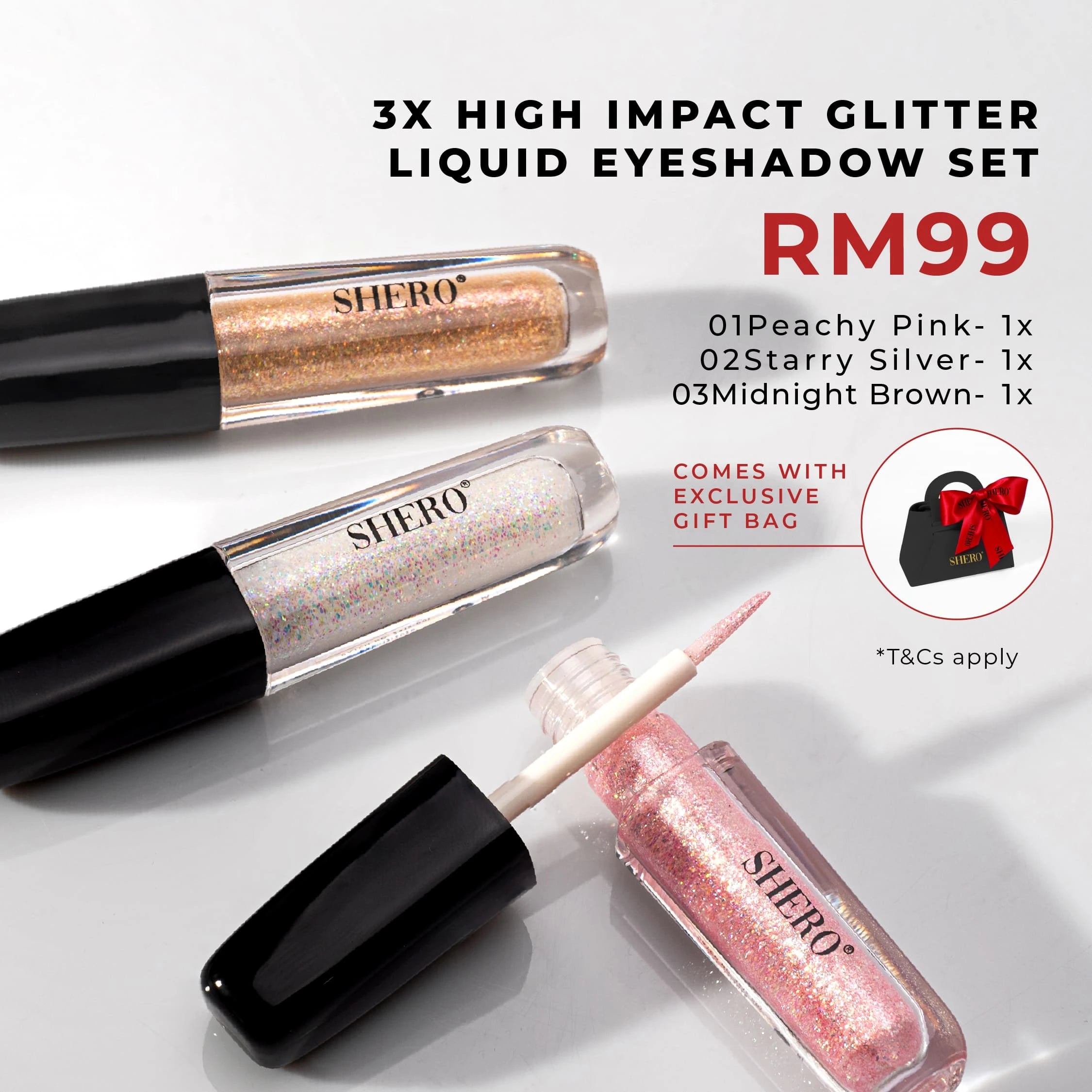 Shero High Impact Glitter Liquid Eyeshadow
