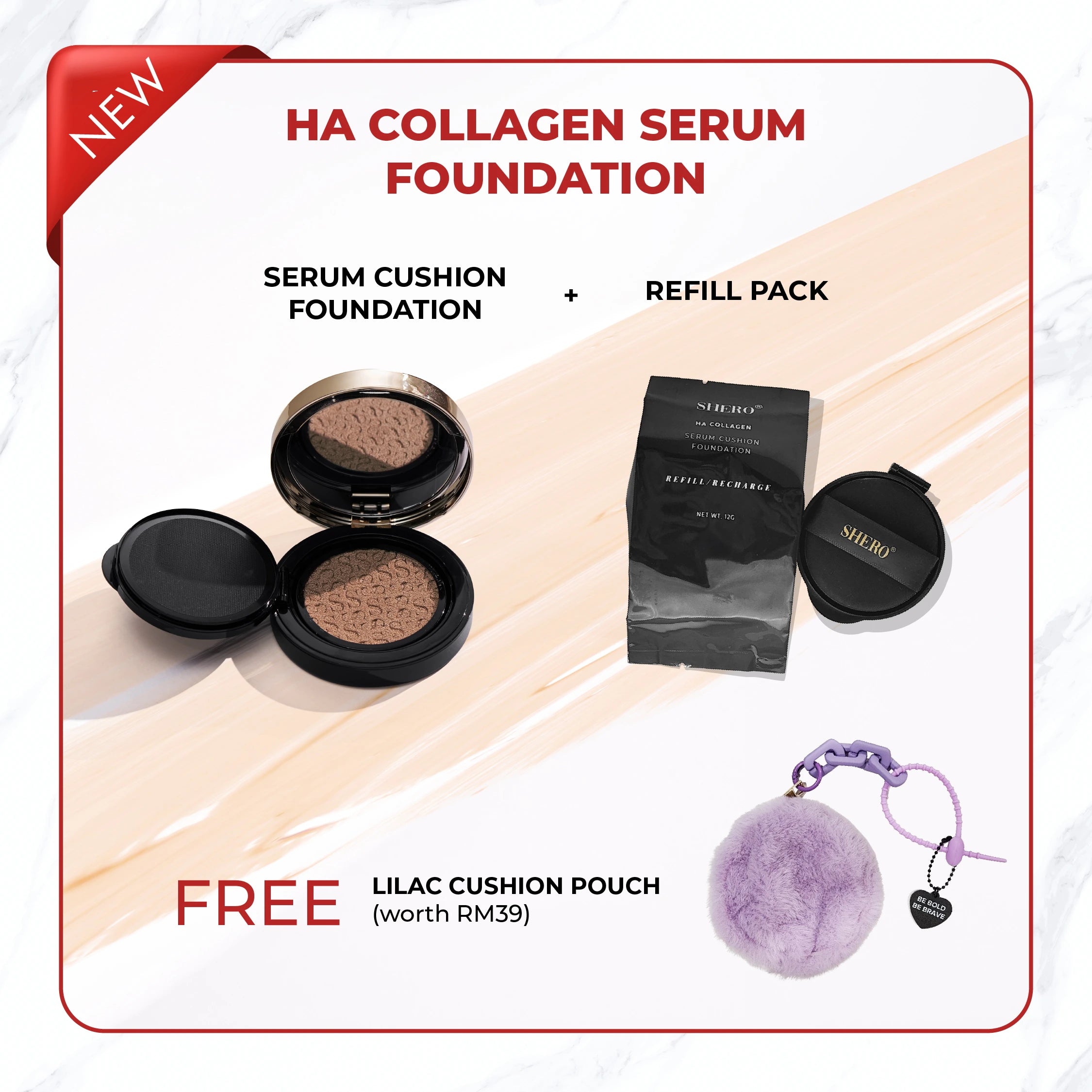 Shero HA Collagen Serum Cushion Foundation