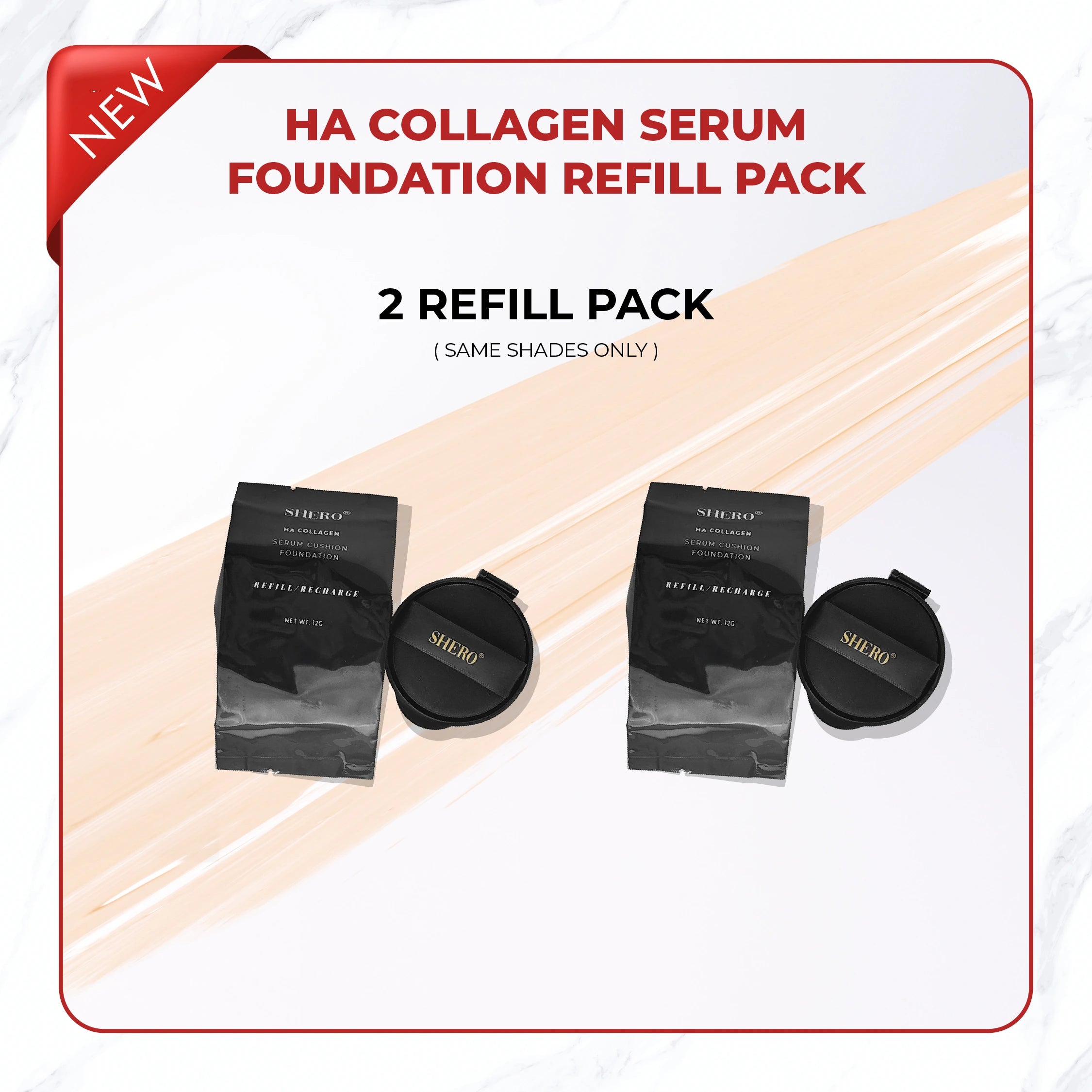 [Refill Pack] Shero HA Collagen Serum Cushion Foundation