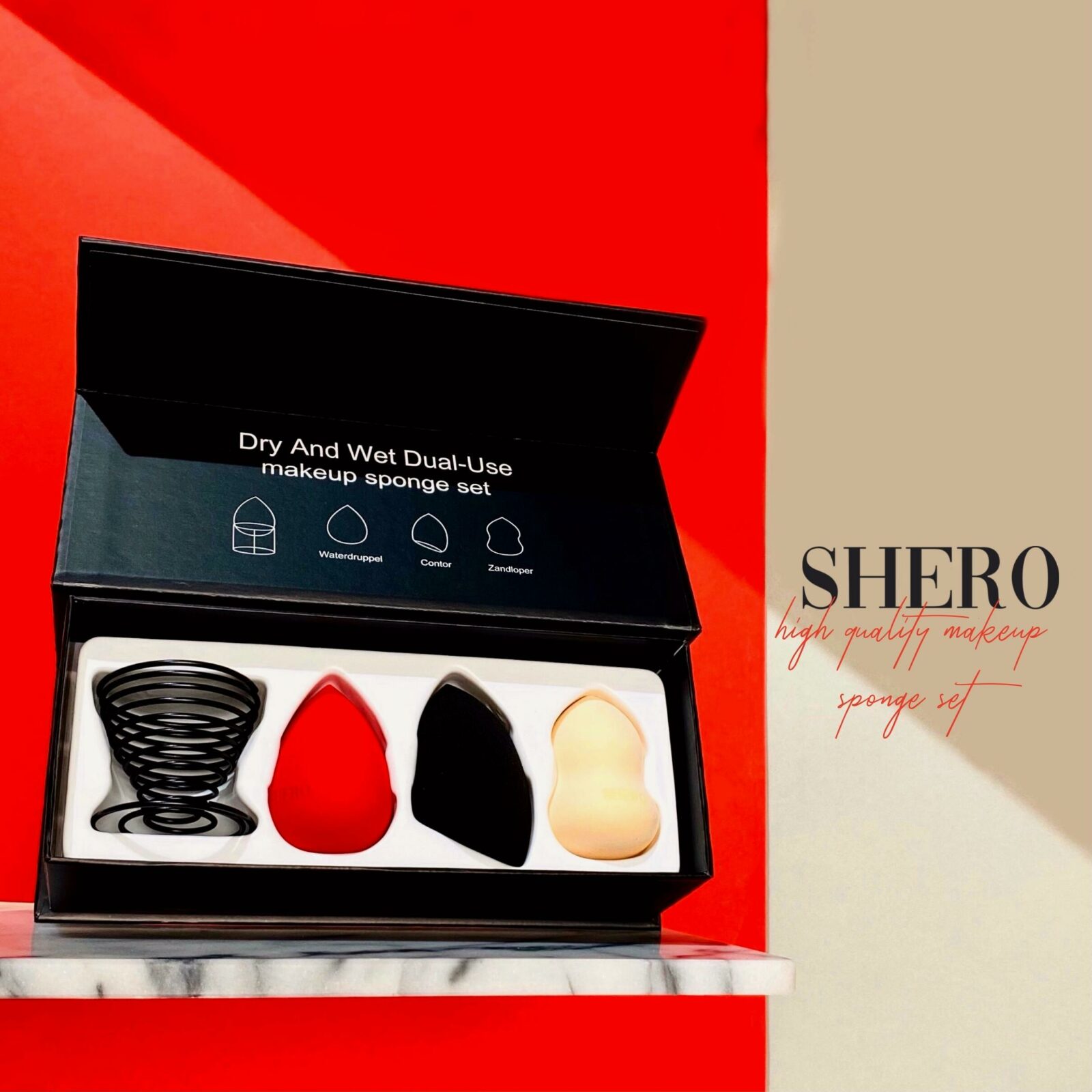 Shero 3pcs Premium Quality Makeup Sponge  Gift Set 1