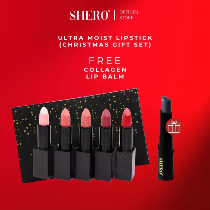 shero limited edition xmas ultra moist longwear lipstick gift box